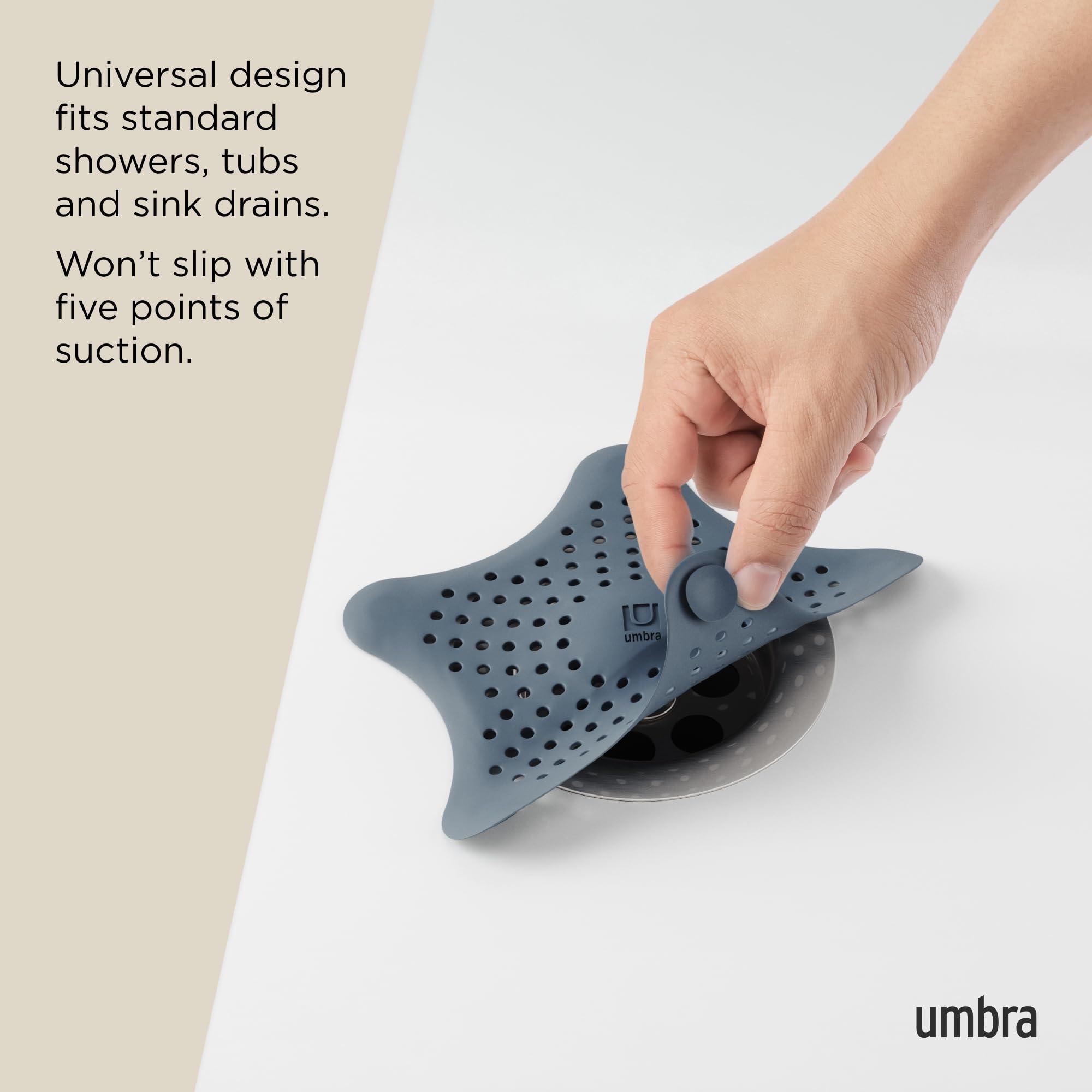 Umbra Starfish Drain Cover/Hair Catcher, Slate Blue - Image 6