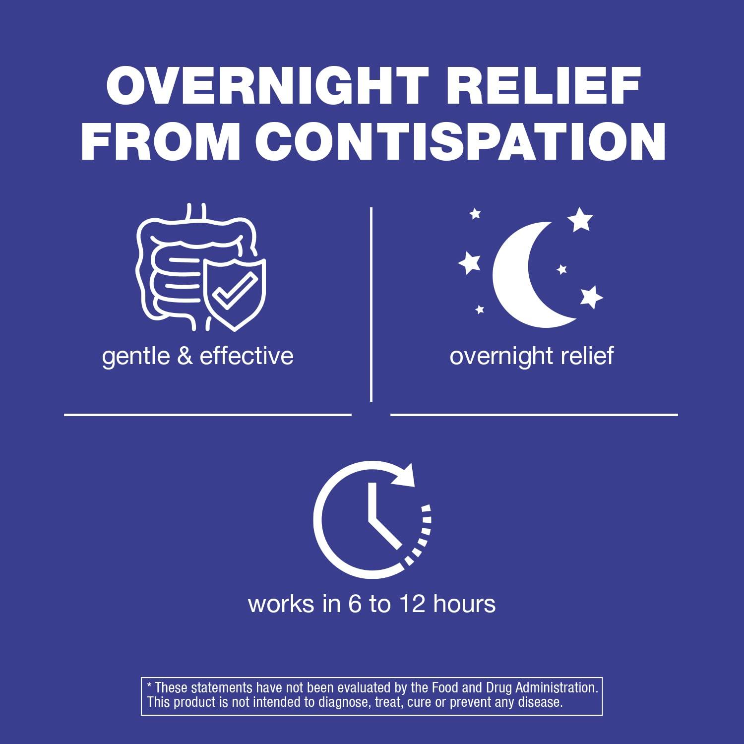 GenCare - Maximum Strength Senna Laxative 25mg (100 Tablets) - Gentle Constipation Relief Sennosides USP Stimulant Laxatives Digestion Pills - Natural Overnight Relief while You Sleep - Generic Ex Lax - Image 2