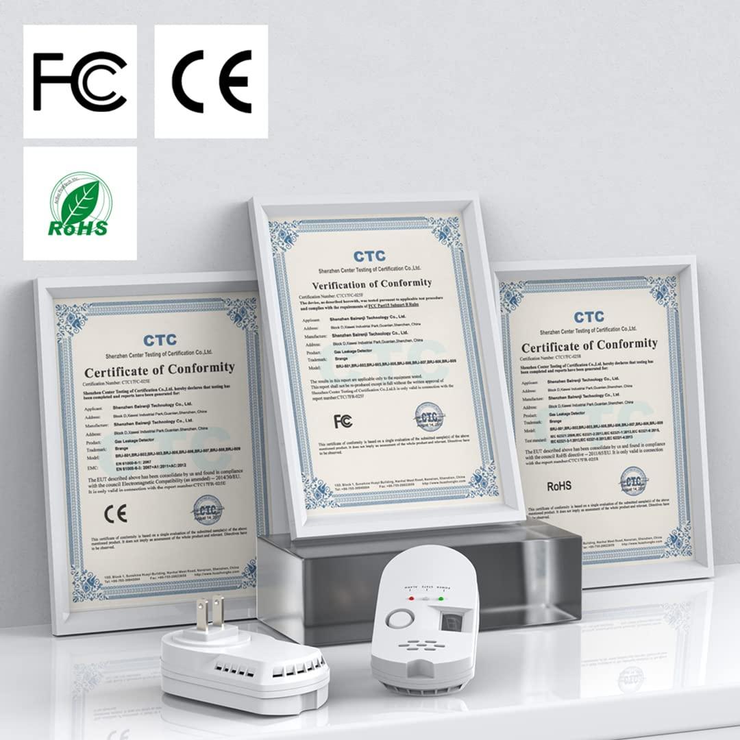 HSTMYFS Natural Gas Leak Detector, Plug-in Propane Natural Gas Detector for Home Kitchen RV, Combustible & Explosive Gas Alarm for LPG, LNG, Methane - Image 8