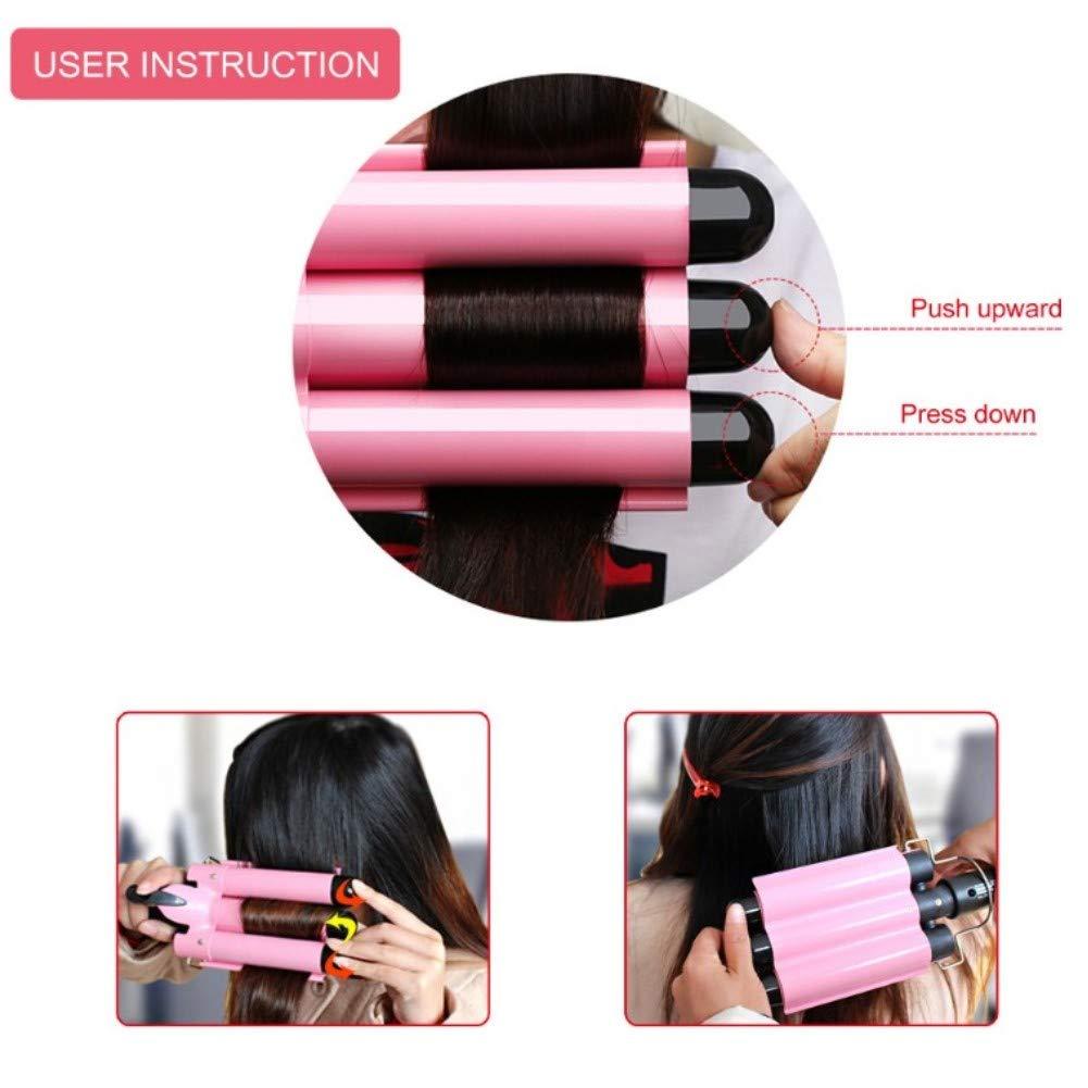 MODVICA 3 Jumbo Barrel Curling Iron Wand 32mm Hair Waver Temperature Adjustable Ceramic Big Waves Hair Crimper (1.25'') - Image 5