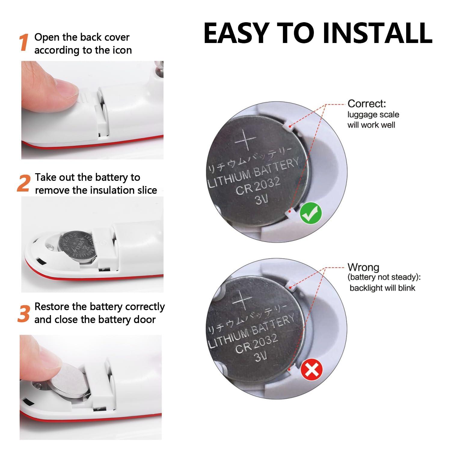 FREETOO Luggage Scale Portable Digital Hanging Scale for Travel, Suitcase Weight Scale with Superior Piano Lacquer 110 Lb/ 50Kg Capacity, Battery Included - Image 7