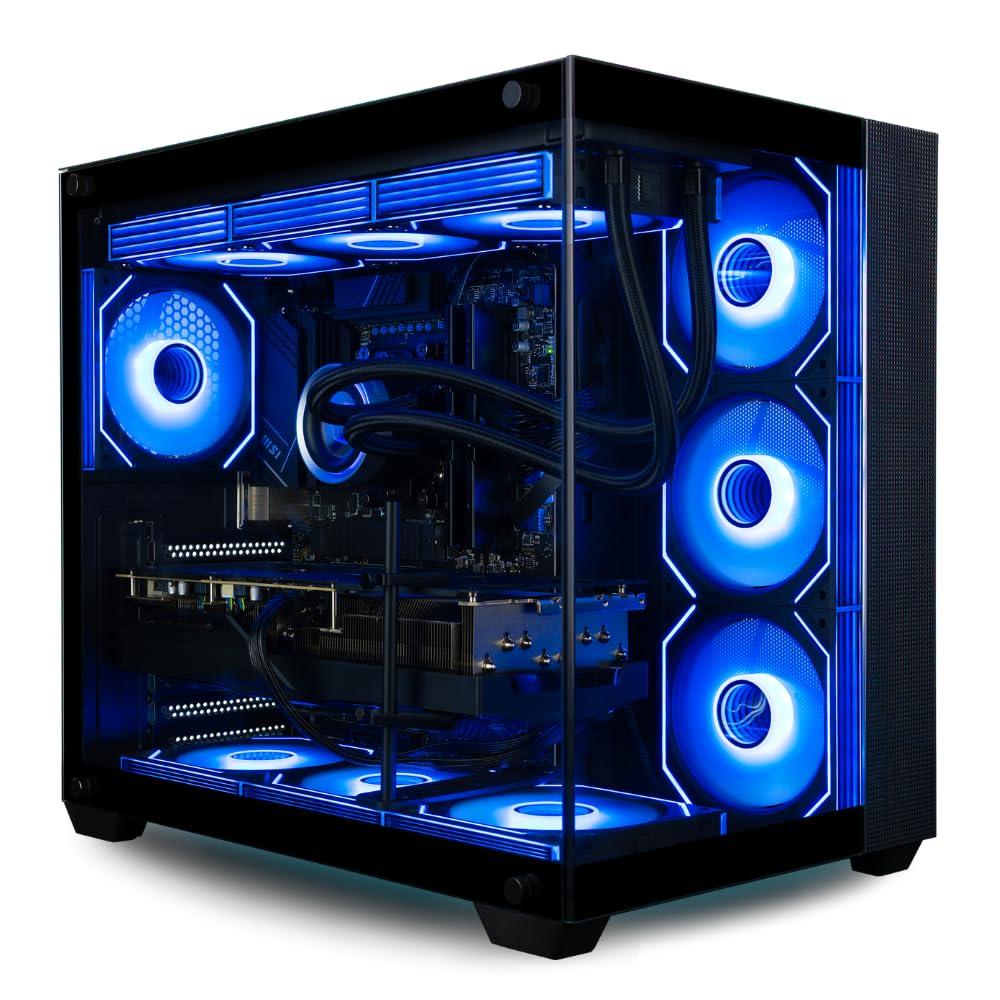 Panorama XL RTX 5090 Gaming Desktop PC - AMD Ryzen 9 9950X3D, 192GB DDR5 RAM, 4TB NVMe 990 Pro Gen4 SSD, 3TB HDD, WiFi 6E + BT, HDMI, Windows 11 Pro - Best 2025 RGB Prebuilt Tower Computer for Gamers