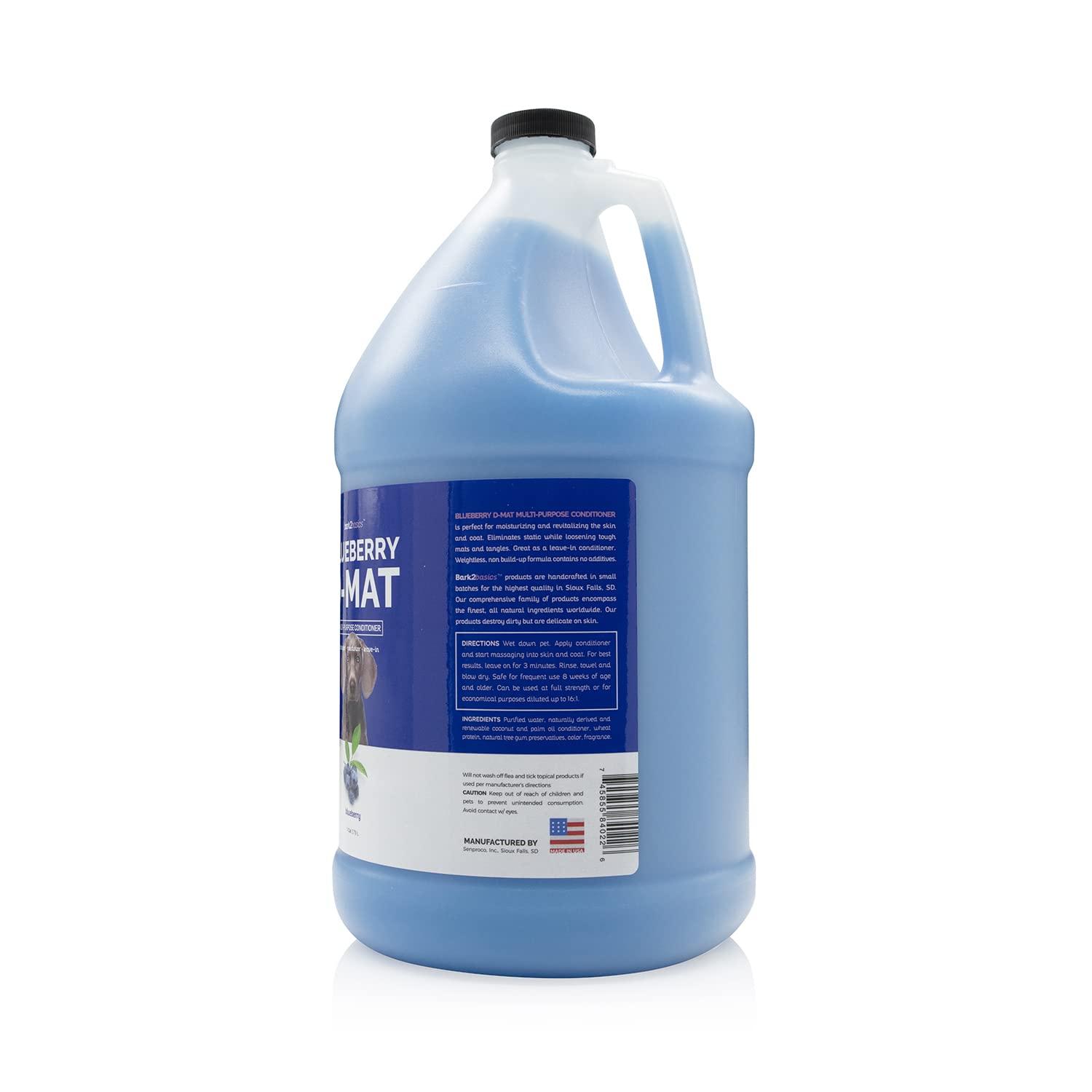 Bark2Basics Blueberry D-Mat Dog Conditioner, 1 Gallon | All Natural Ingredients, Multi-Purpose, Static Eliminating, Loosens Tough Mats and Tangles, Aids in Deshedding - Image 2