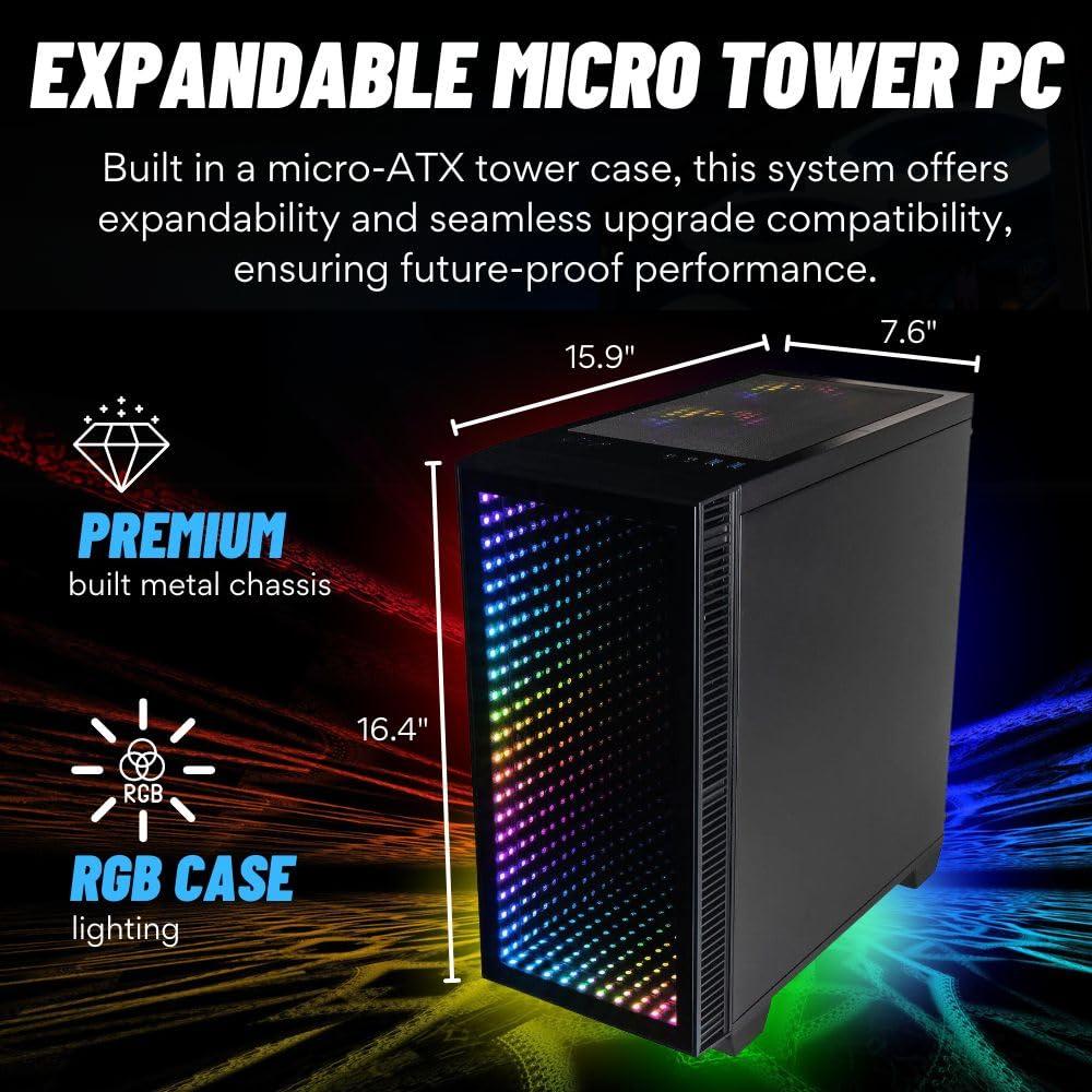 Continuum Micro Gaming Desktop PC - NVD GeForce RTX 5090 32GB, Intel 24-Core i9-14900KF Processor, 96GB DDR5 RAM, 2x2TB Gen4 NVMe SSD, WiFi 6, Windows 11 Pro - RGB Gamer Computer - Image 7