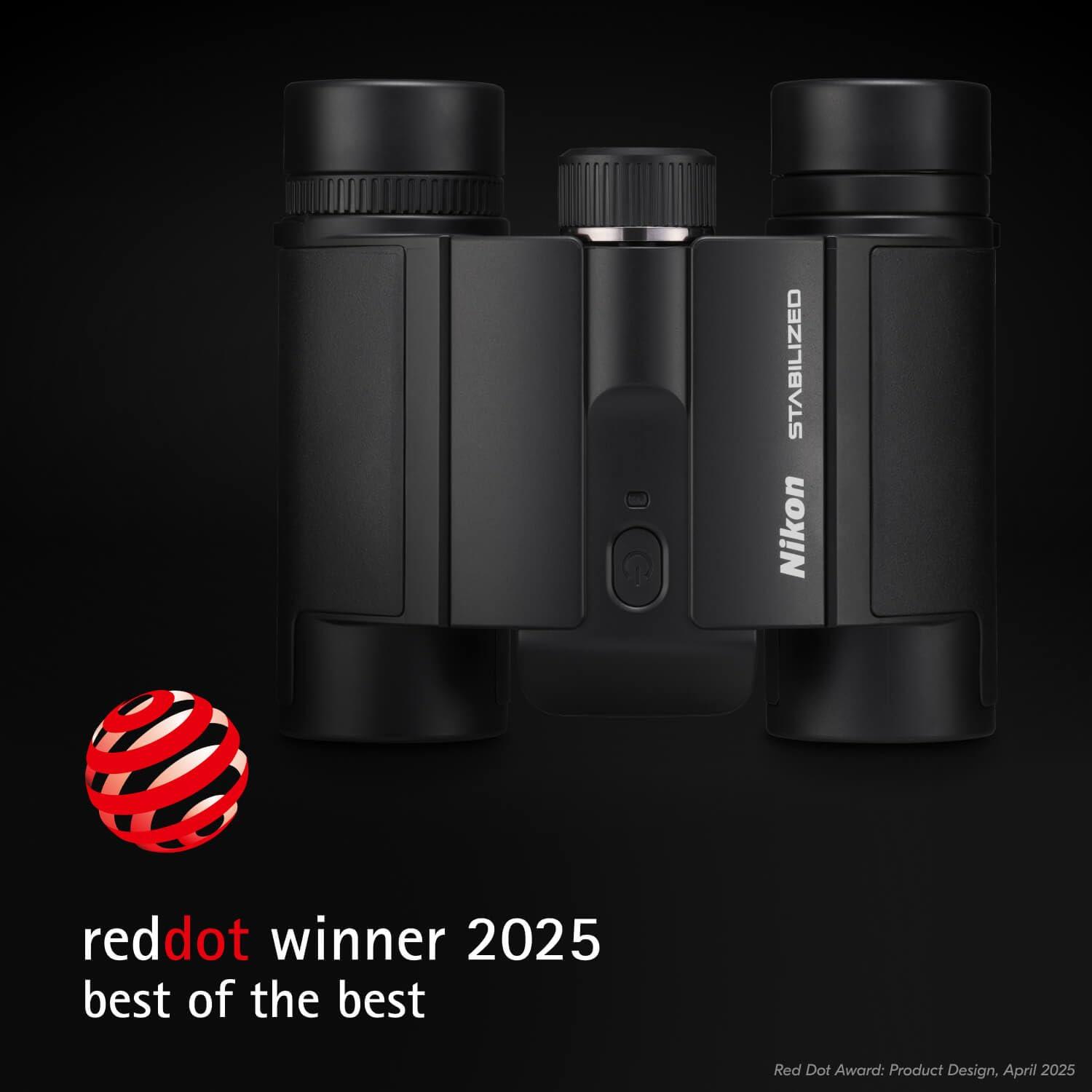Nikon STABILIZED 10x25 Binocular | Optical Image Stabilization Delivers a Clear, Blur-Free View and Reduces Eye Strain with 10x Magnification - Image 2