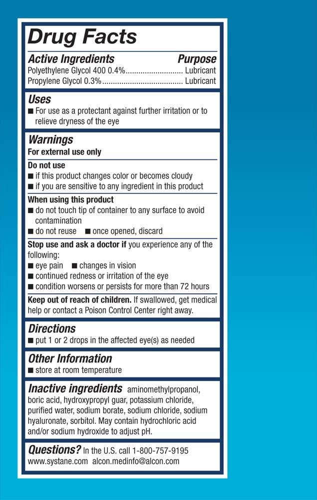 Alcon Hydration Preservative-Free Lubricant Eye Drops, Transparent, 0.7 ml, 30 Count - Image 3
