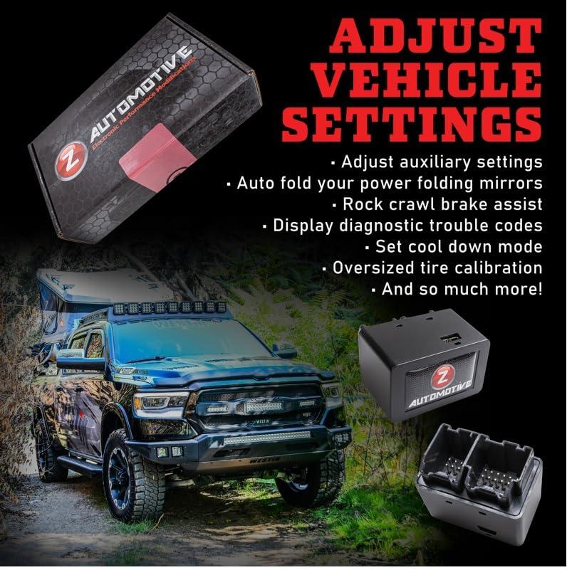 Z Automotive Tazer Programmer fits 2018 2024 Ram 1500 DT & 2021 2024 Ram TRX | Customize Over 65 Vehicle Settings | Advanced Lighting Options - Image 2