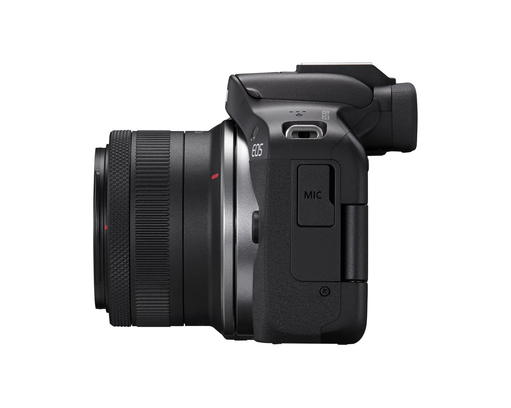 Canon EOS R50 Mirrorless Camera RF-S18-45mm F4.5-6.3 is STM Lens Kit, 24.2 Megapixel CMOS (APS-C) Sensor, 4K Video, Hybrid Camera, Photo and Video, Vlogging, Content Creator, RF Mount, Black - Image 3