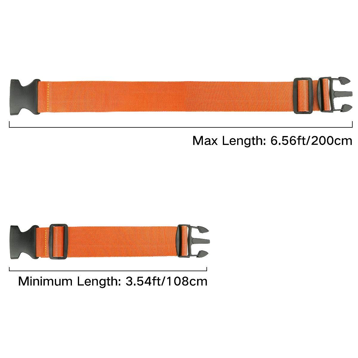 Luxebell Luggage Straps Suitcases Belt TSA Approved Travel Essentials Accessories Gift for Carry on Bag 6.56 ft 4 Pack - Image 3