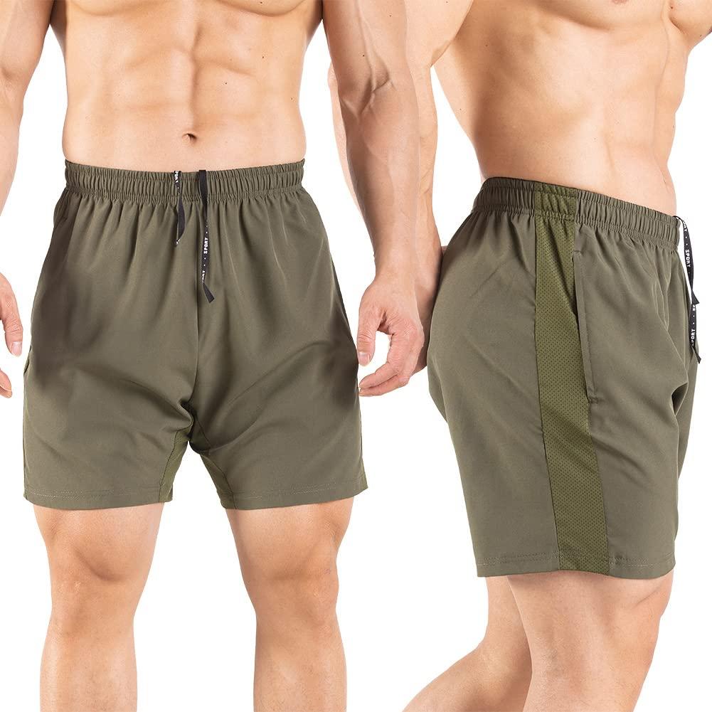 Gaglg Men's 5" Running Shorts 2 Pack Quick Dry Athletic Workout Gym Shorts with Zipper Pockets - Image 3