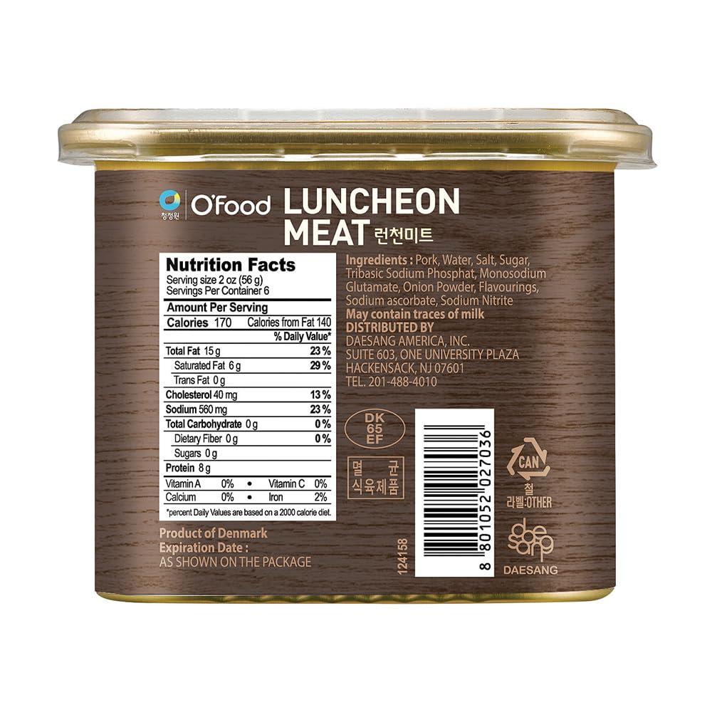 Chung Jung One Luncheon Meat, Ready-To-Eat Premium Pork Canned Meat, Pack of 1 - Image 2