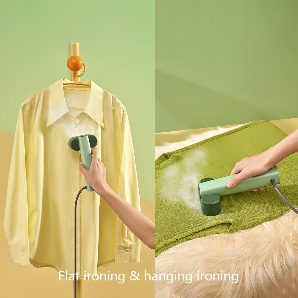 Nexdoo G6 Steamer for Clothes Portable 2-in-1 Travel Iron for Clothes, Just 0.7lbs Lightly, 10 Minutes of Continuous Steam, 900W Light Steamer for travel and home (green) - Image 5
