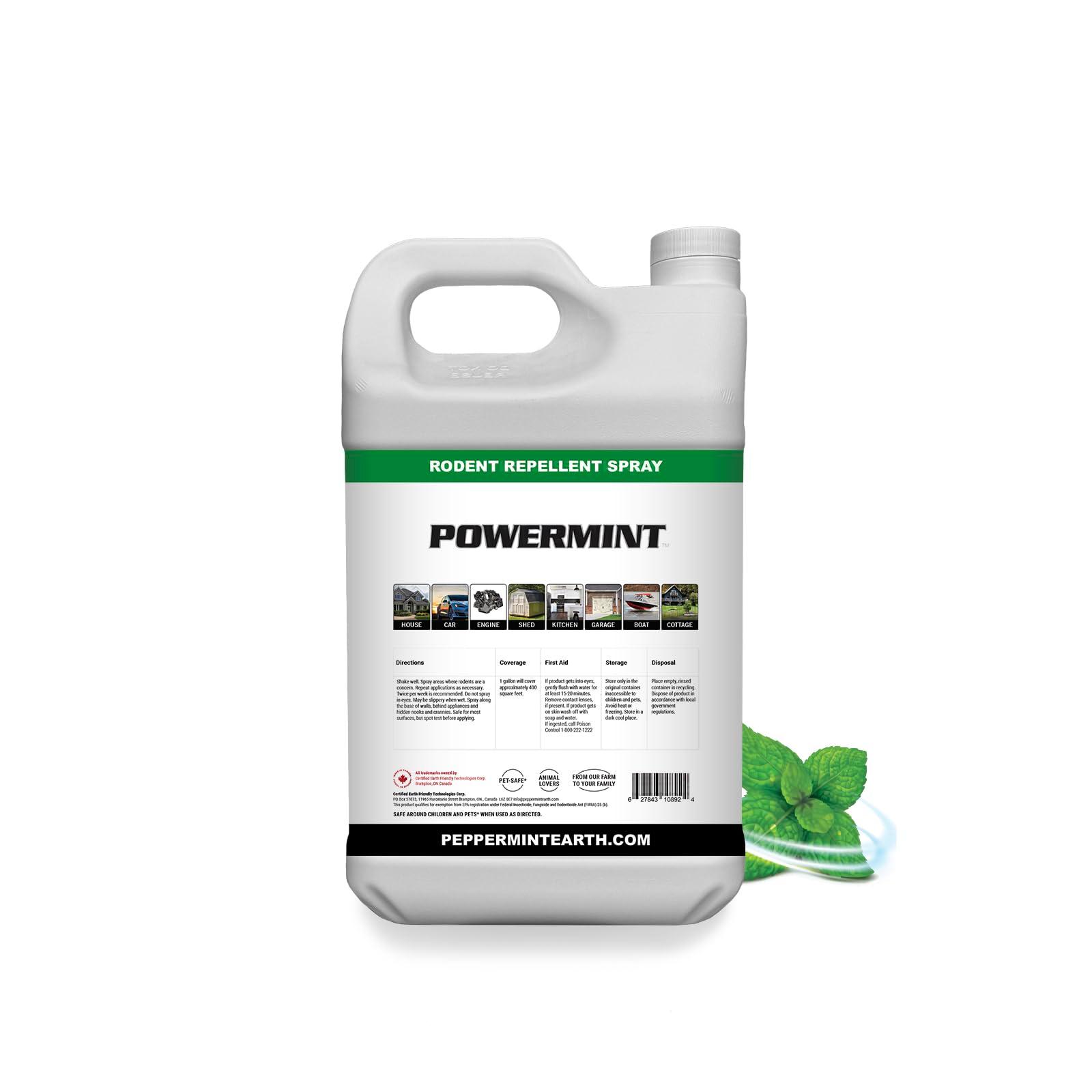 Powermint 1 Gallon Peppermint Oil Rodent Repellent Spray - Image 2