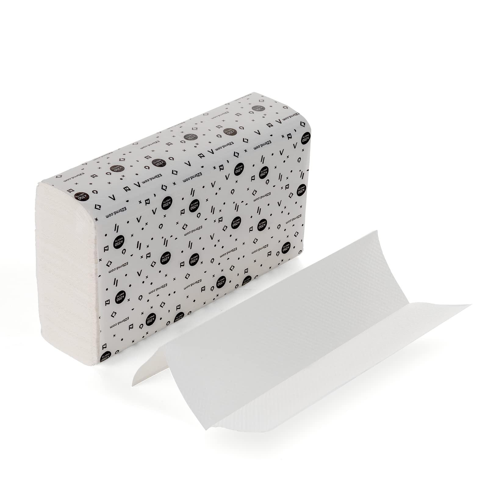 EZbrnd Premium Recycled 1ply MULTIFOLD Paper Towels, FSC certified, 250 Sheets x 12 pk, P1F3L-EZ - Image 2