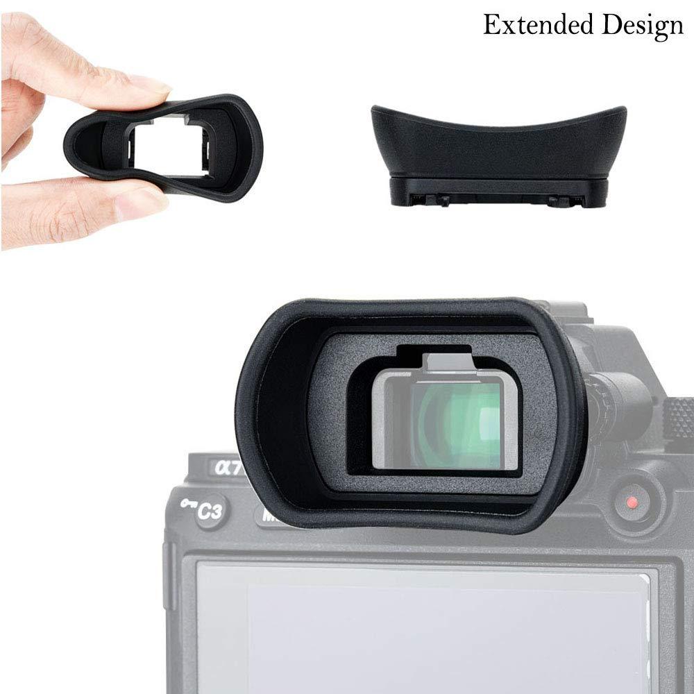 2 Packs Eyecup Eyepiece Eyeshade for Sony a7III a7II a7 a7R IV a7R II a7R III a7S II a9 a58 a99 II Viewfinder Replaces Sony FDA-EP18 FDA-EP16 FDA-EP15 Eye Cup - Image 4