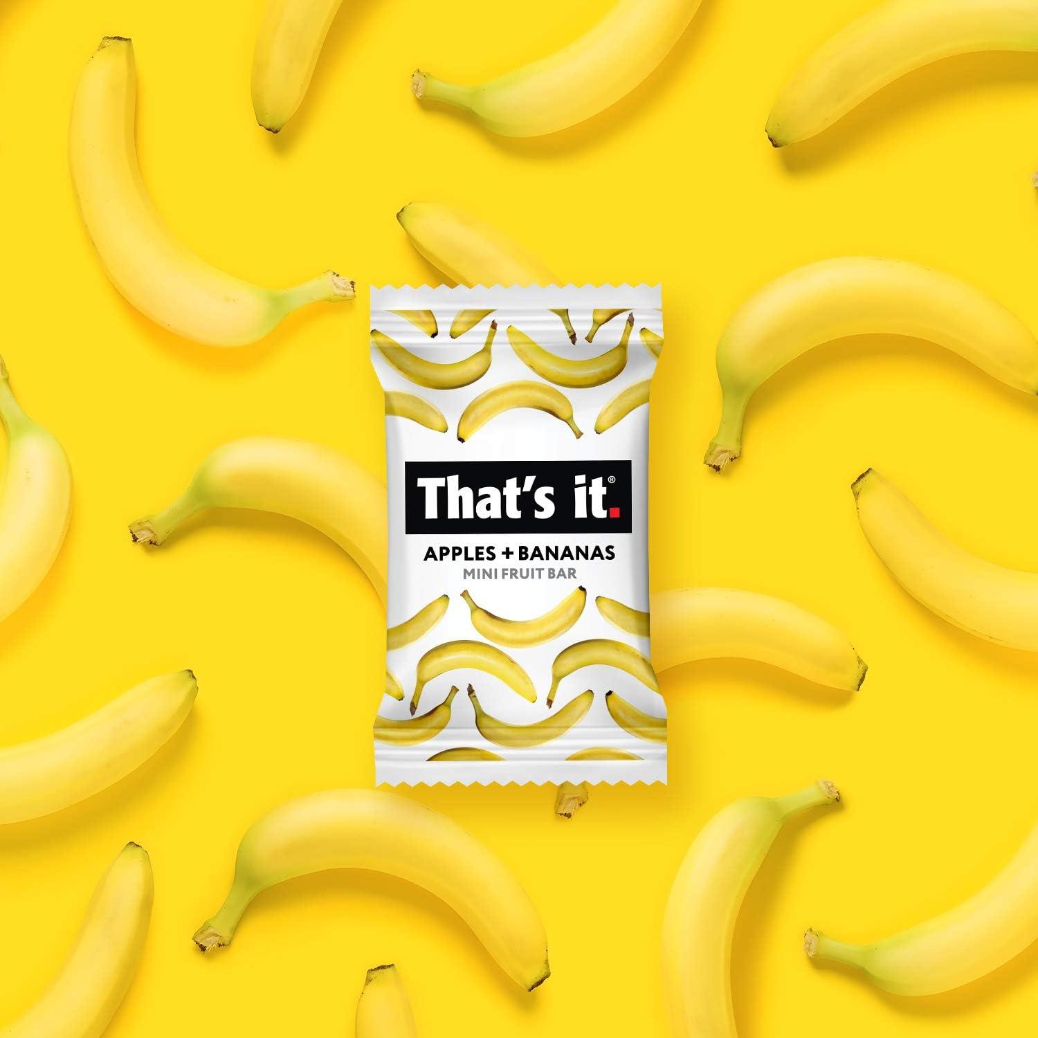 That’s It. Fun Size Fruit Bars Variety Pack(50 Pieces, 10g Each) With Apples + Bananas, Apples + Cranberries, Non-GMO, Paleo and Kosher Friendly, Gluten Free Breakfast Snacks - Image 8