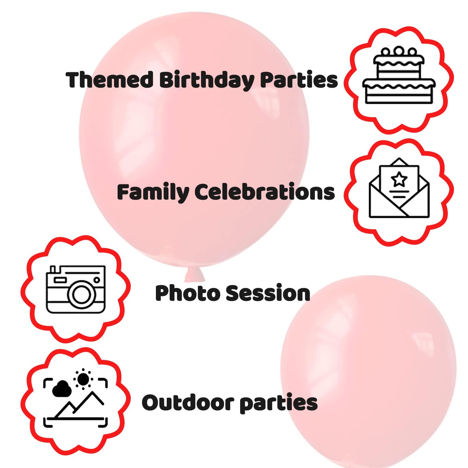 Red Balloon 110pcs, Red Latex Balloons12 inch for Birthday Valentine's Day Wedding(with 2 Ribbons). - Image 4