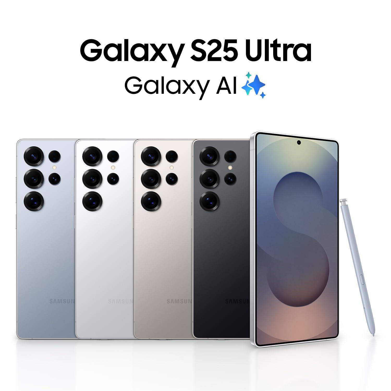 SAMSUNG Galaxy S25 Ultra 5G (512GB, 12GB) 6.9" AMOLED 2X, 200MP Camera (US Model Fully Unlocked for Global 5G / 4G LTE ) S938U - Gray (Renewed) - Image 3