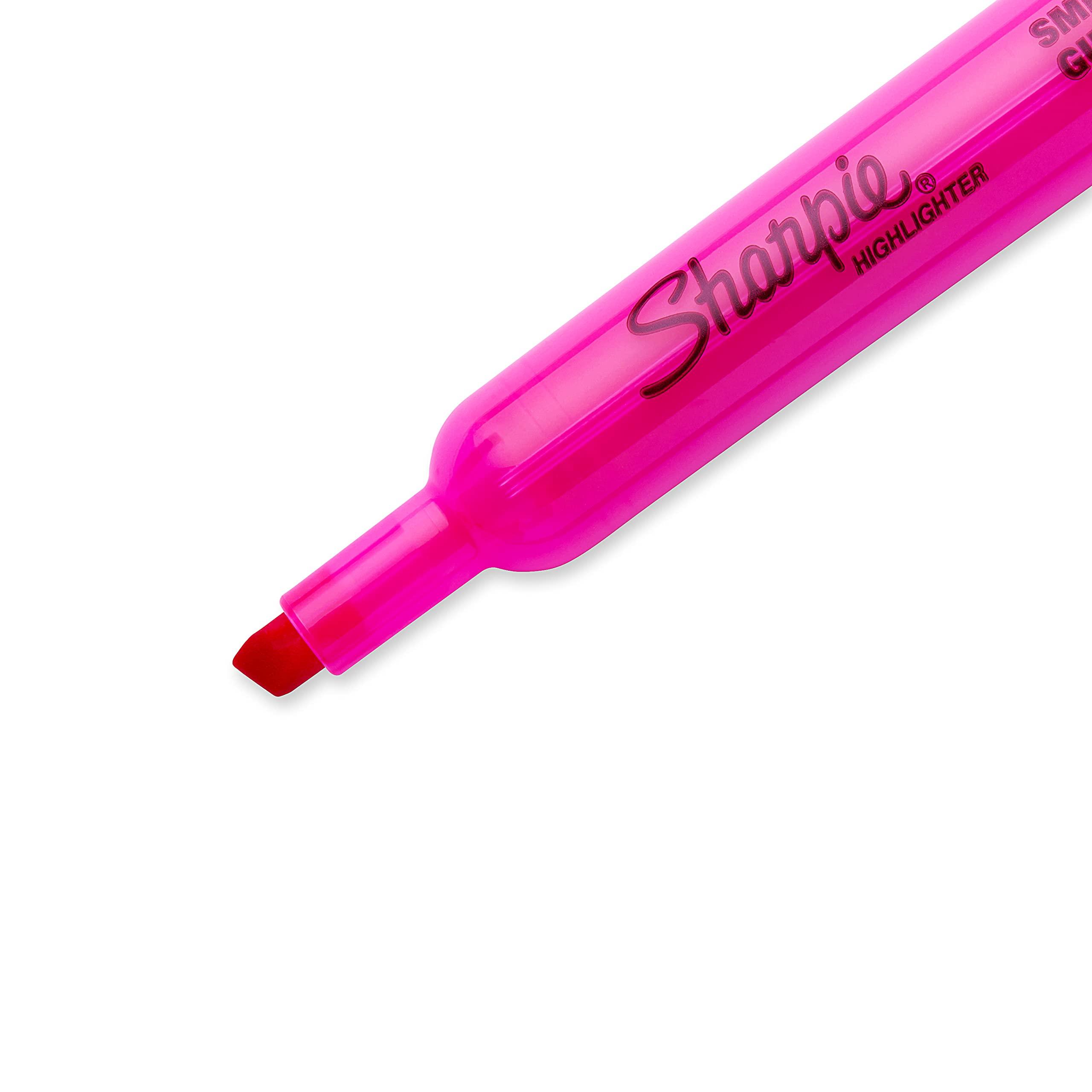 Sharpie Tank Style Highlighters Chisel Tip Fluorescent Pink Box of 12 - Image 3