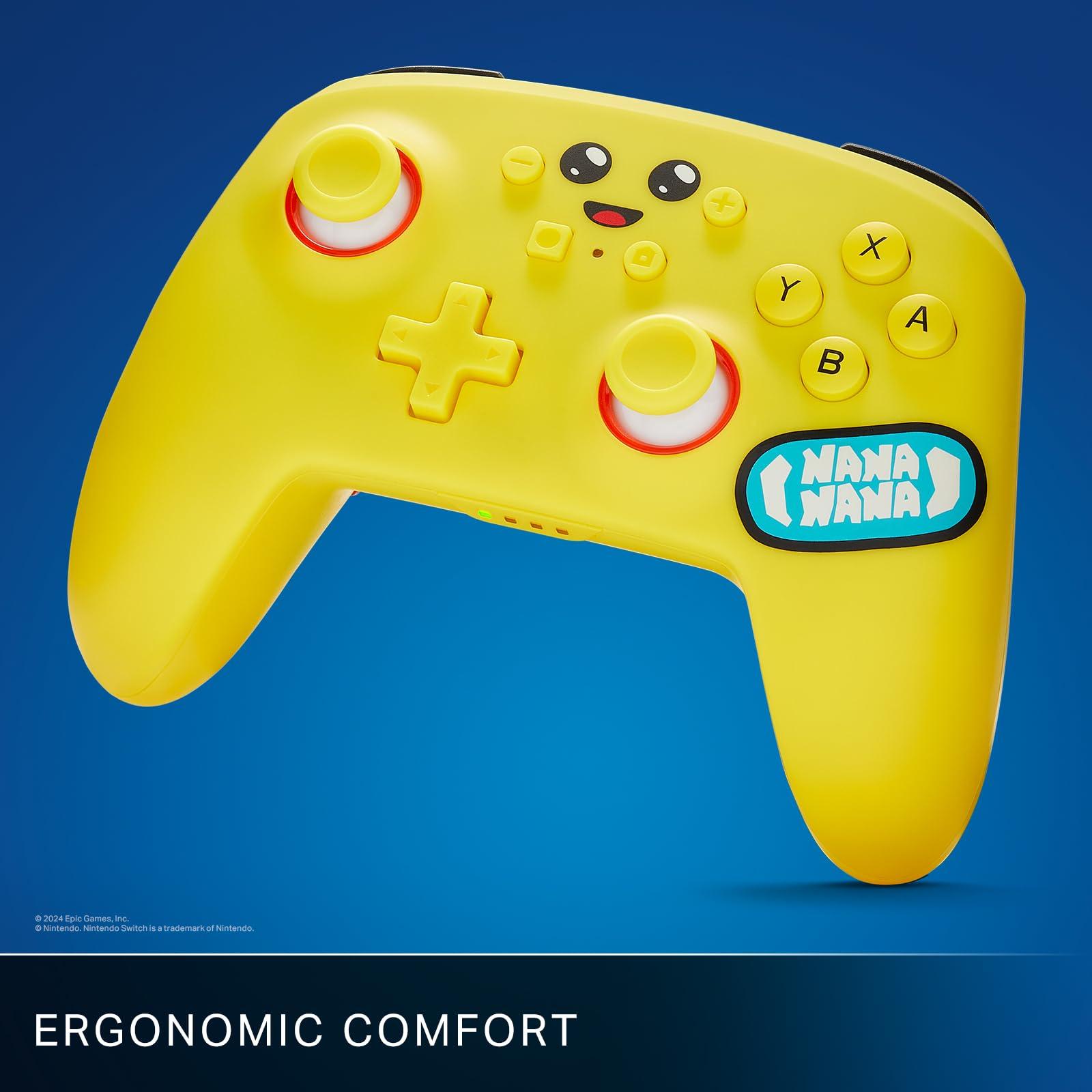 PowerA Enhanced Wireless Controller for Nintendo Switch – Fortnite Peely, Nintendo Switch - OLED Model, Nintendo Switch Lite, Gamepad, game controller, Bluetooth controller, Officially Licensed, Bonus Virtual Item Included. - Image 7