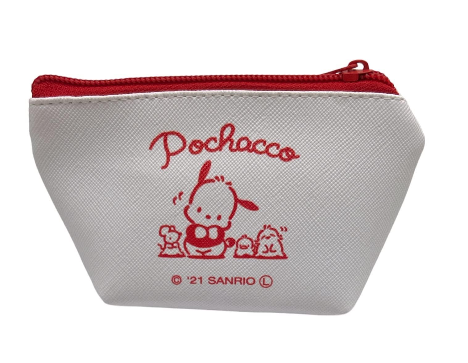 Sanrio Pochacco Face Boat Type Cosmetics Small Pouch Bag 4.3 in (W) × 3 in (H) × 2 in (D) - Image 3