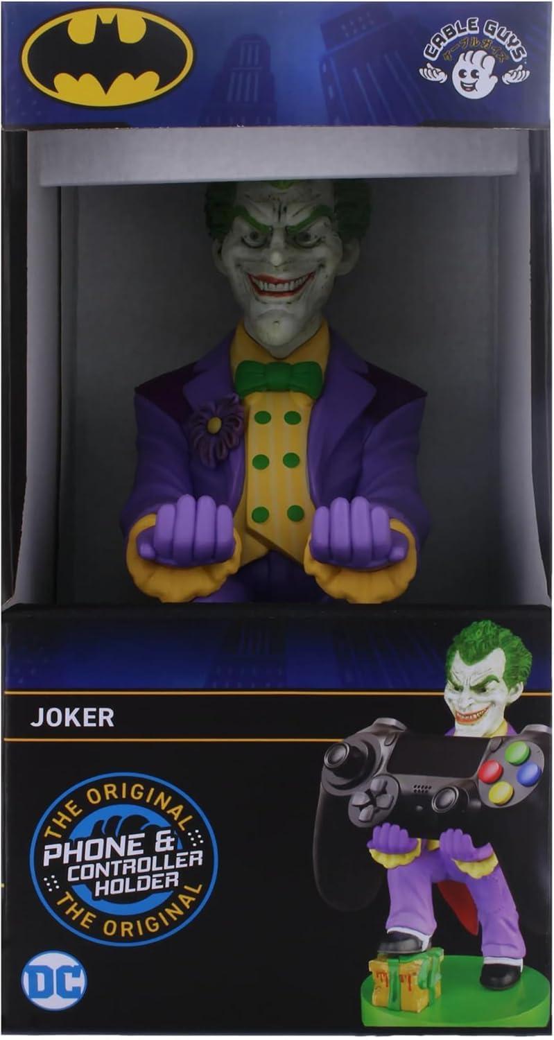 Exquisite Gaming: Warner Bros: Joker - Original Mobile Phone & Gaming Controller Holder, Device Stand, Cable Guys, Licensed Figure, Small - Image 4