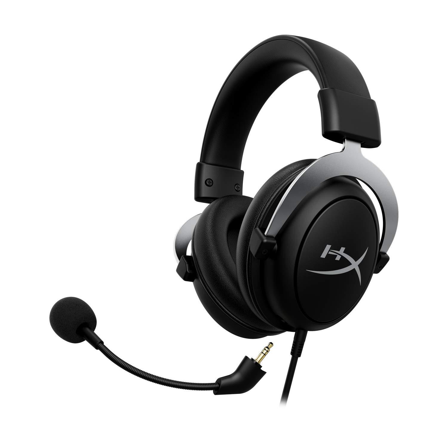 HyperX CloudX, Official Xbox Licensed Gaming Headset, Compatible with Xbox One and Series X|S, Memory Foam Ear Cushions, Detachable Noise-Cancelling Mic, in-line Audio Controls,Black/ Silver - Image 3