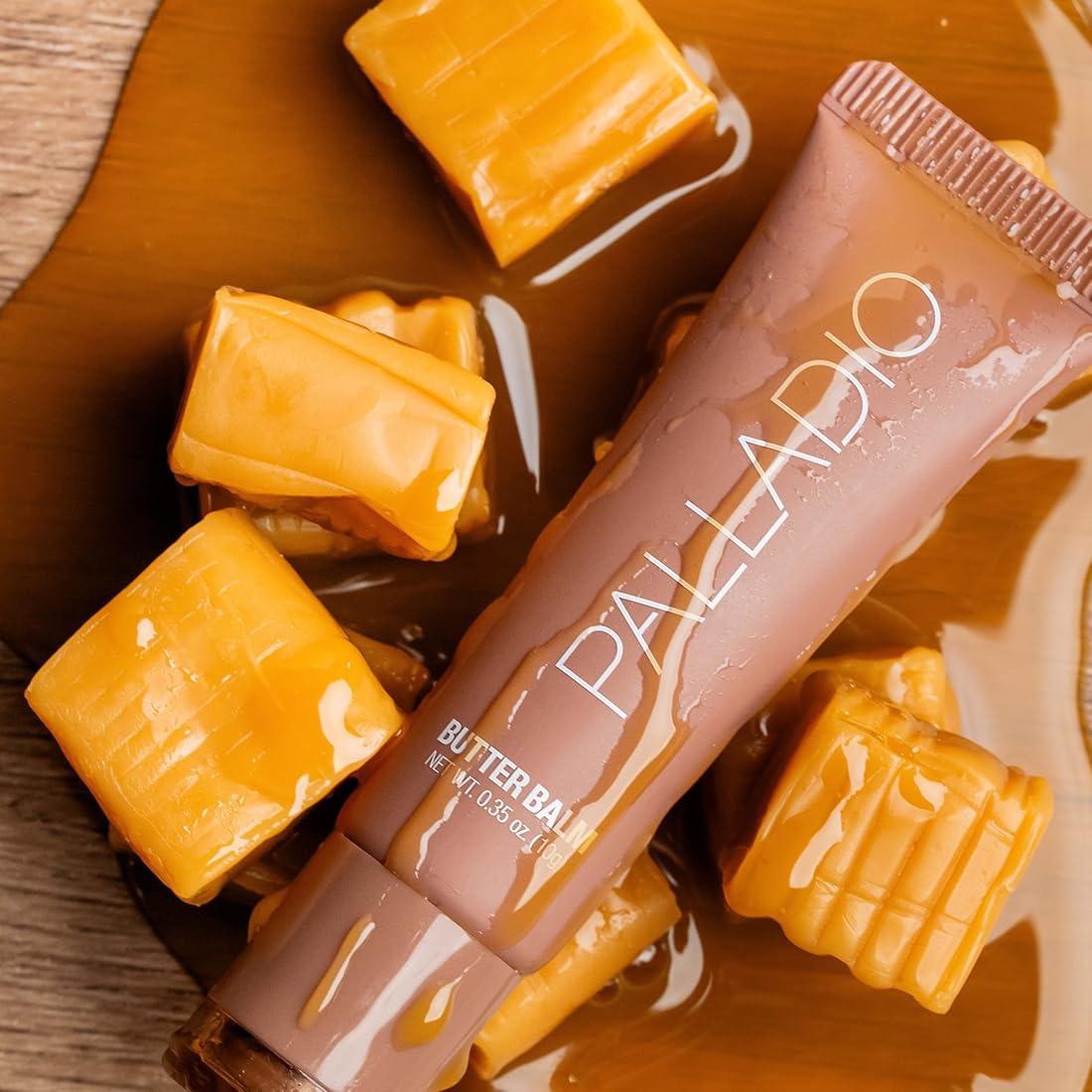 Palladio Butter Balm - Hydrating Lip Balm with Sheer Tint, Aloe, Peptides, Shea Butter, and Vegan Formulation for Instant Moisture, Shine, and Soothing Lip Care, Caramel Glazed - Image 5