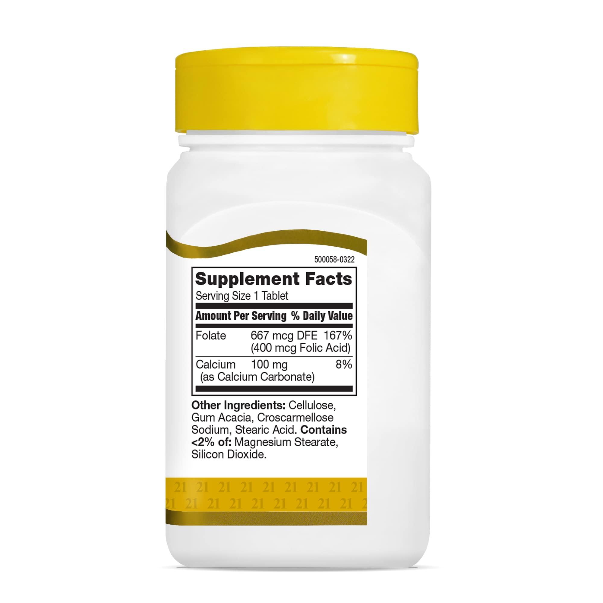 21st Century Folic Acid 400 mcg Tablets, 250 Count - Image 5