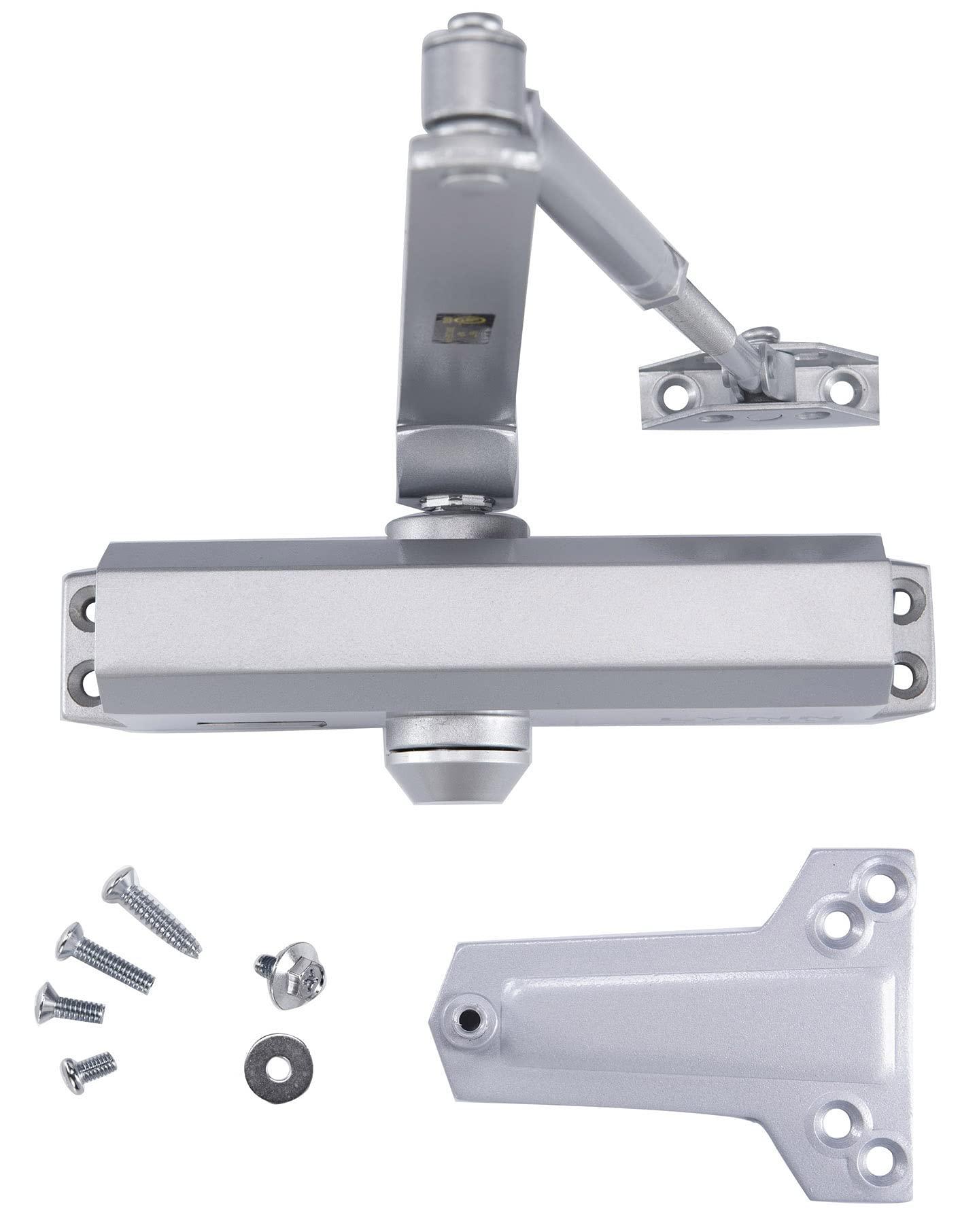 Lynn Hardware Medium Duty Commercial Door Closer - DC6003 Automatic Door Closer, Surface-Mounted Auto Door Closer, Size 3 Automatic Door Closer for Home & Light Commercial Property, Aluminum - Image 7
