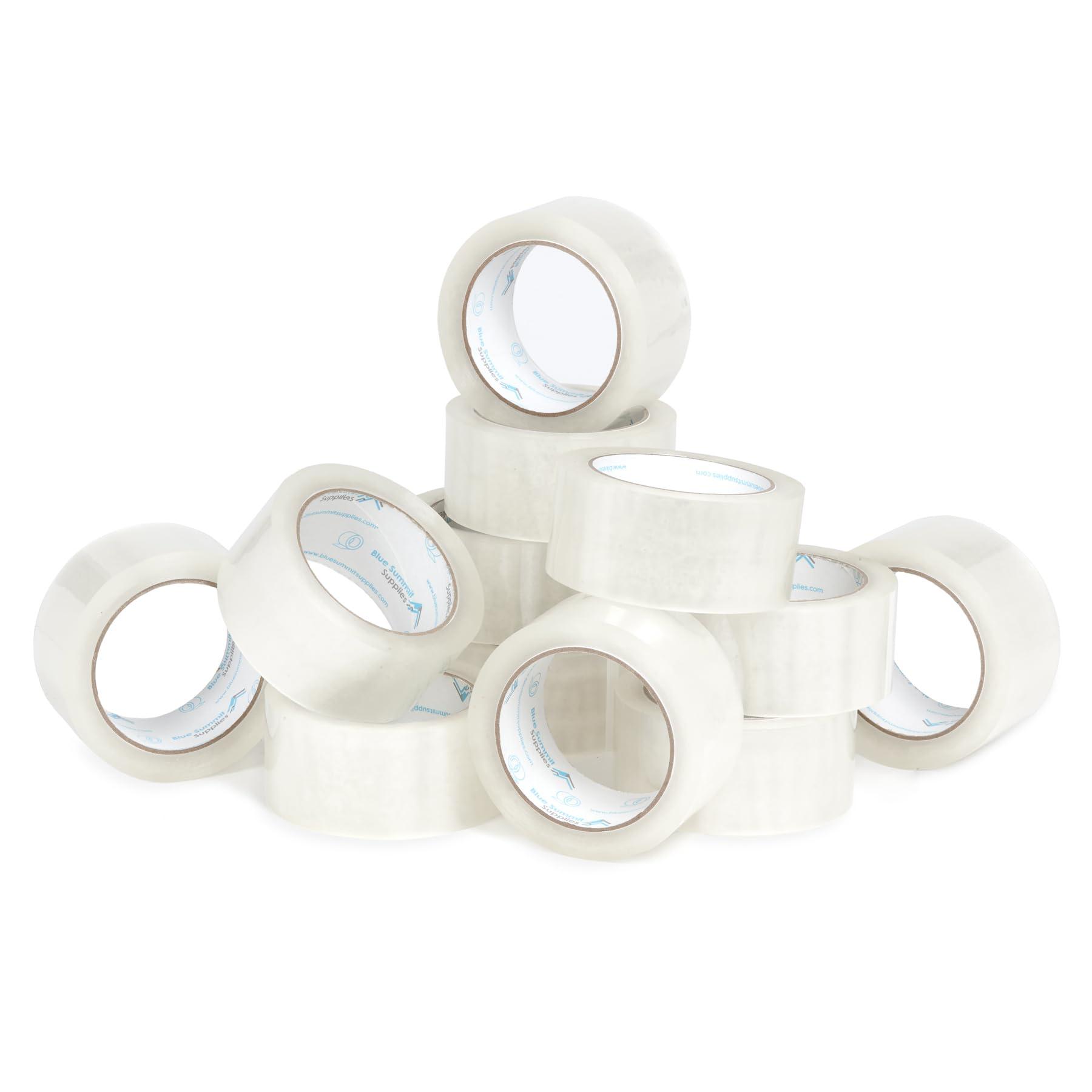 Blue Summit Supplies Clear Packing Tape Refills Bulk, 12 Pack, Heavy Duty Packaging Tape Rolls, 2 Inch Wide for Moving Boxes, Shipping, Sealing, 2.7mil Thick, 60 Yard Length, 720 Total Yards - Image 7