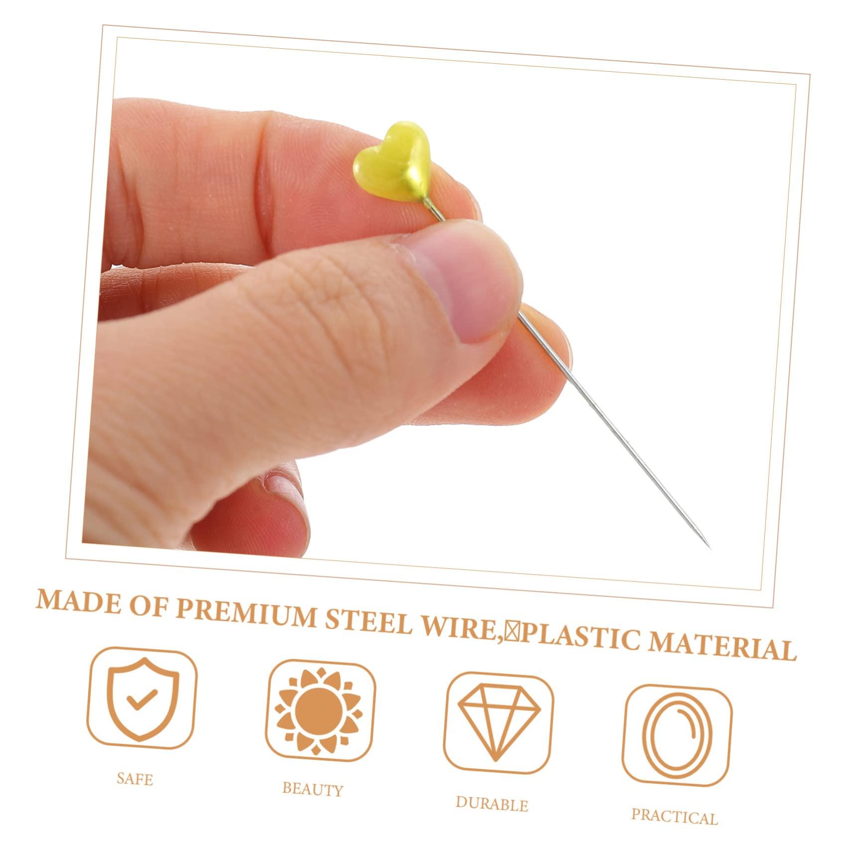 ULDIGI 216pcs Heart Shaped Pearl Head Pins Quilting Sewing Pins with Heart Heads Corsage Making DIY Jewelry Craft Positioning Needles - Image 9