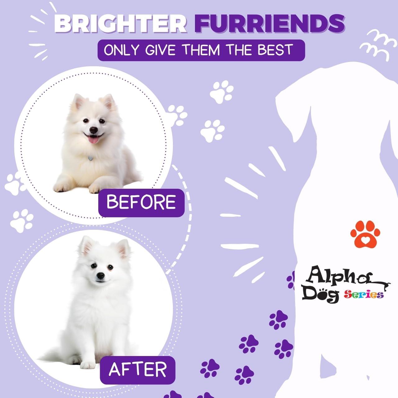 Alpha Dog Series Bright White Grooming Natural Dog Shampoo and Conditioner with Aloe Vera, pH balanced Shampoo for Dogs, Tear-Free, Moisturizing Dog Shampoo for Sensitive Skin - 26.4 Oz - Image 6