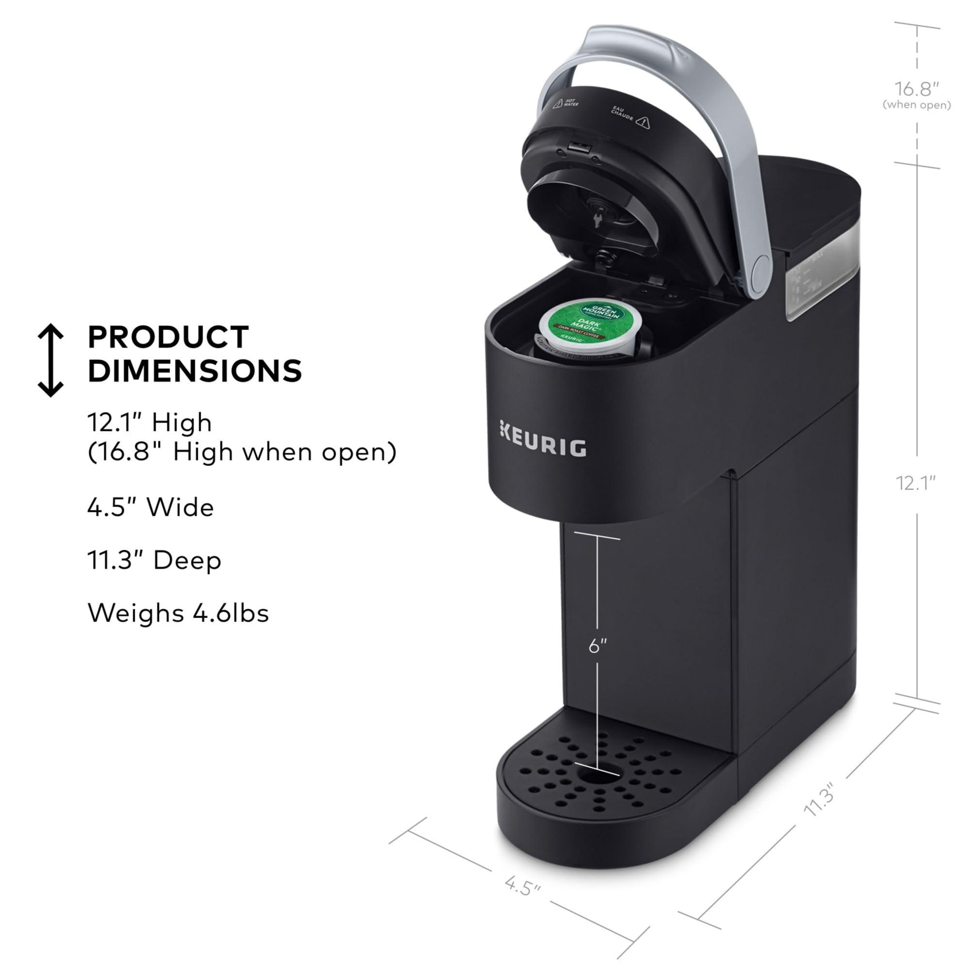 Keurig K-Mini Single Serve K-Cup Pod Coffee Maker, 6 to 12oz Brew size, with Cord Storage, Perfect for Small Spaces, Black - Image 3