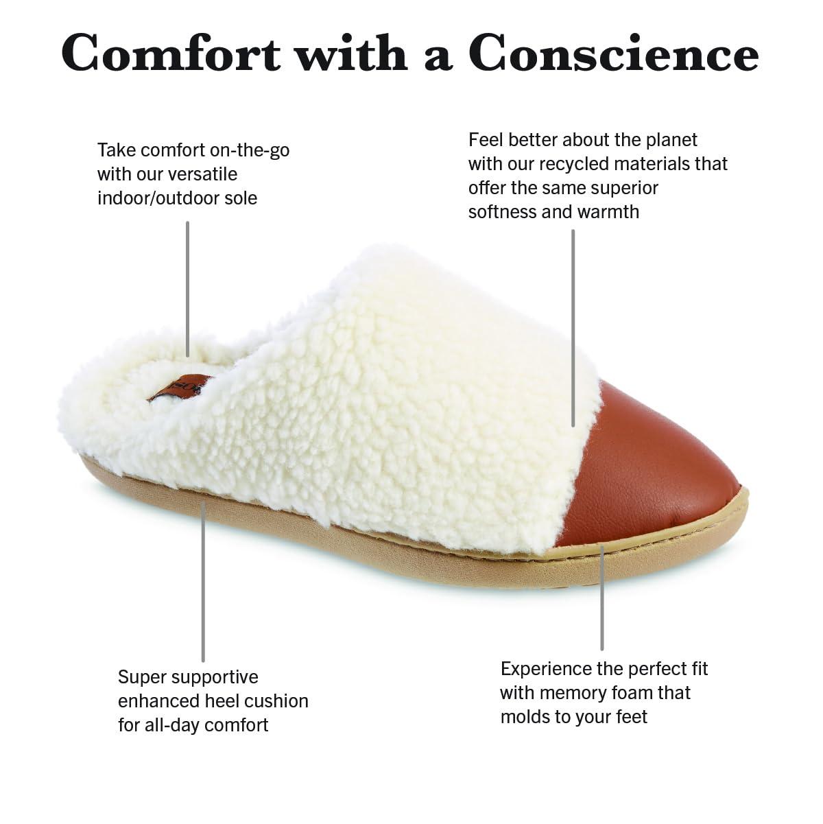 Isotoner Women's Clog Slipper: Indoor/Outdoor, Non-Slip, Memory Foam, Vegan Leather, Machine Washable - Image 2