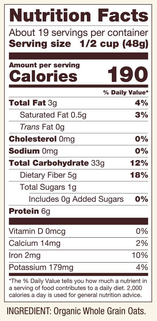 Bob's Red Mill Gluten Free Organic Old Fashioned Rolled Oats, 32oz (Pack of 4) - Non GMO, Whole Grain, Vegan, Kosher - Image 9