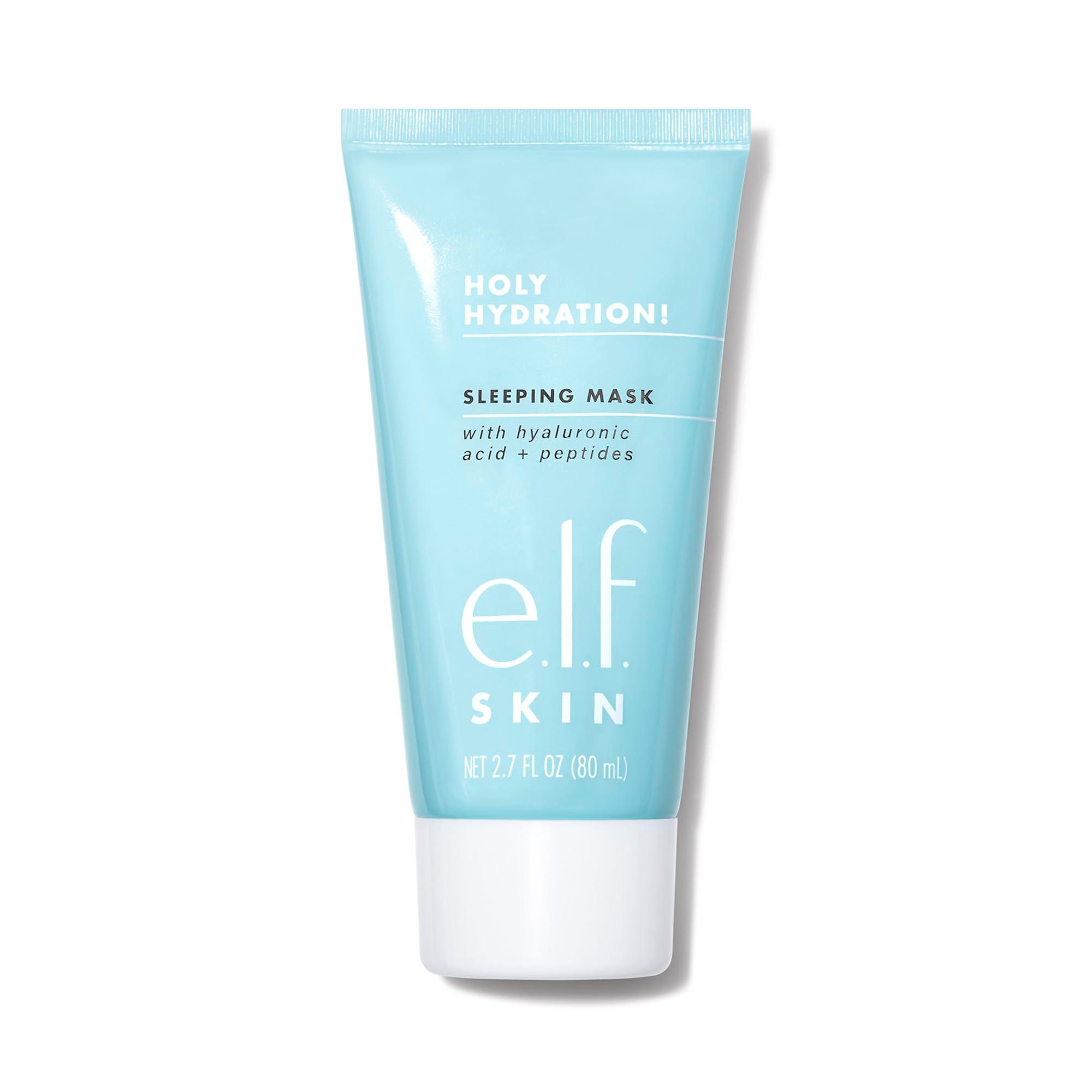 e.l.f. Holy Hydration! Sleep Mask, Ultra-Hydrating Dual-Use Face Mask, Replenishes & Nourishes Dry Skin for a Plumped Up Complexion, 2.7 Fl Oz (80mL) - Image 1