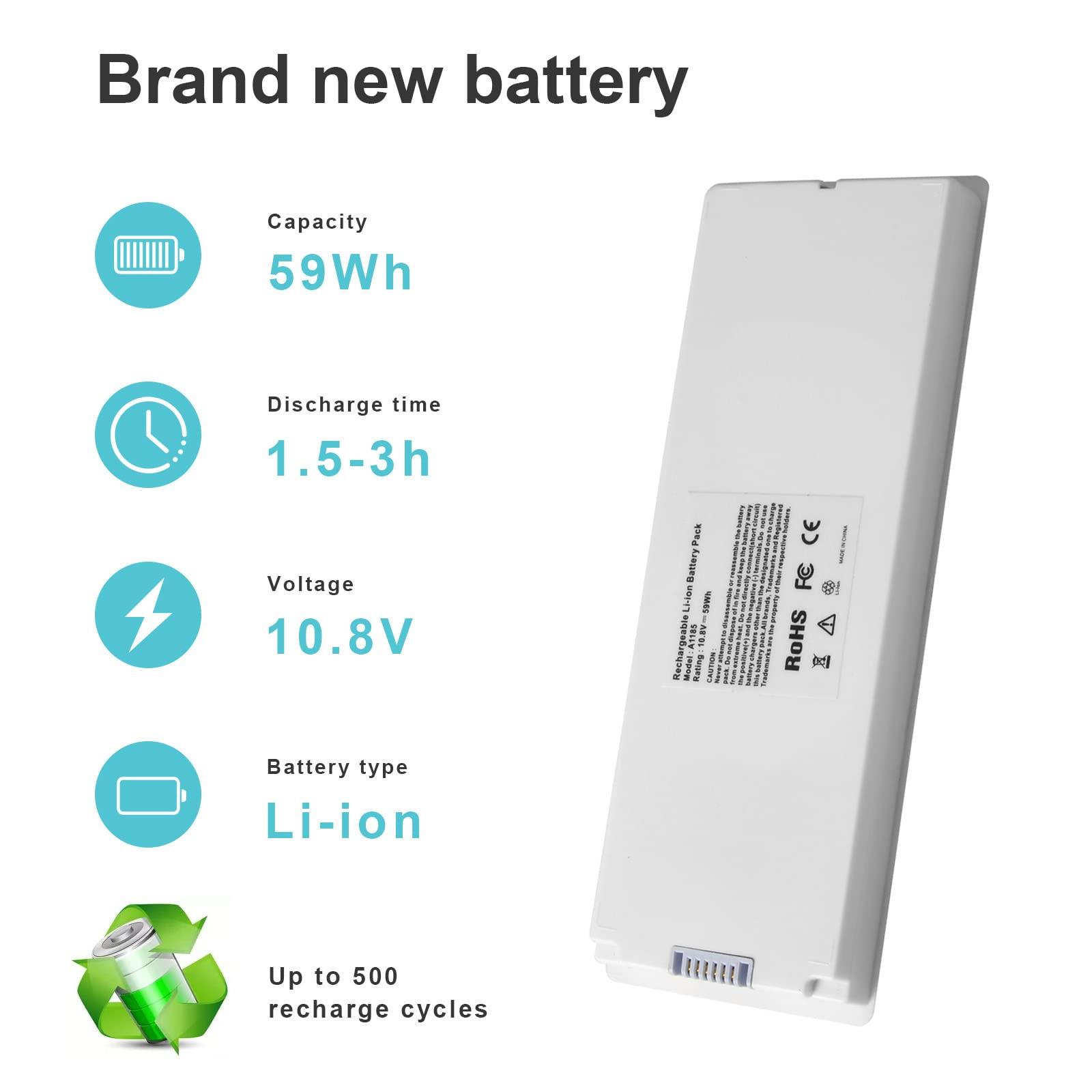 Fancy Buying A1185 Laptop Battery Pack for Apple 13" 13 inch MacBook A1181 (Mid. / Late 2006, Mid. / Late 2007, Early/Late 2008, Early/Mid. 2009) - Image 2