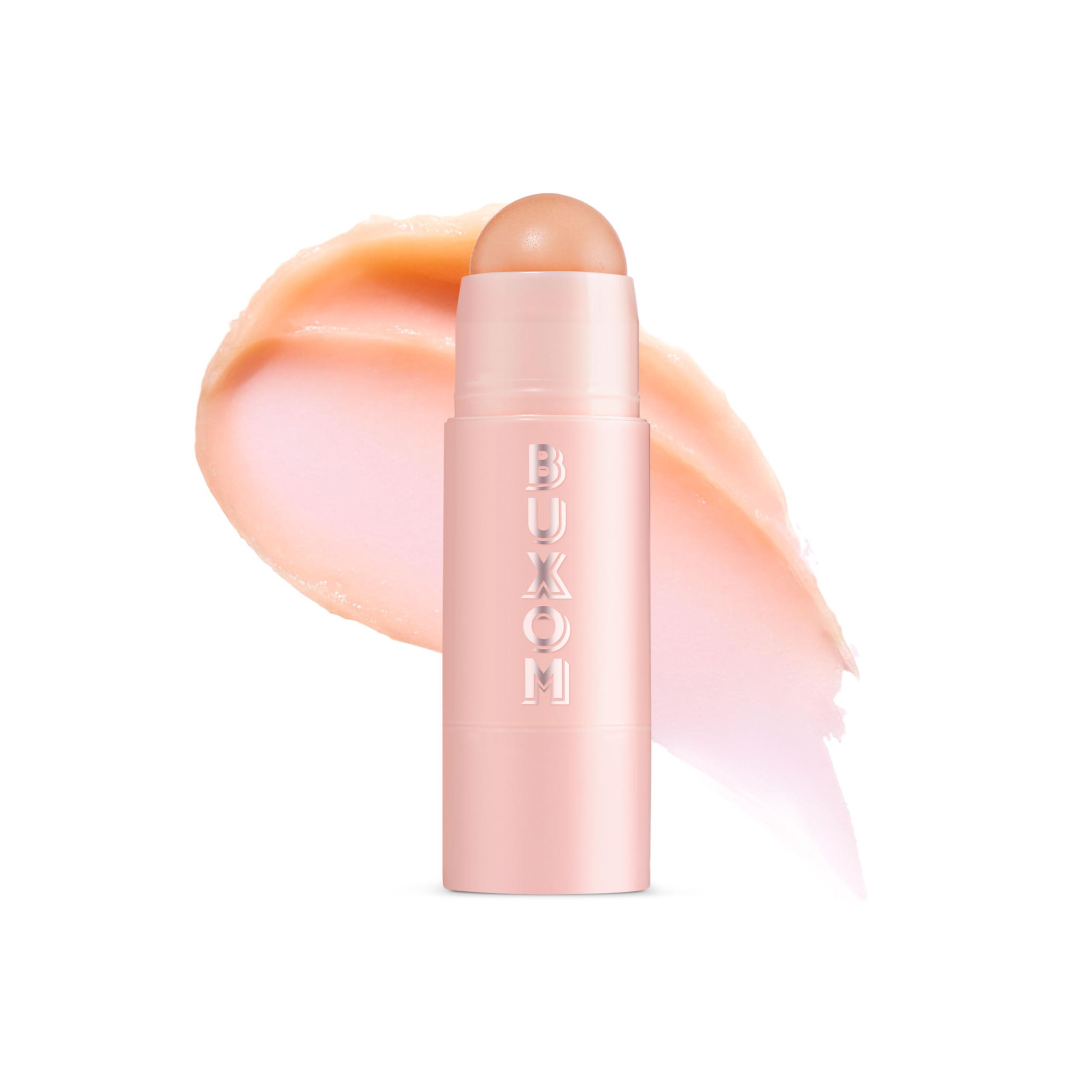 BUXOM Power-Full Plumping Lip Balm, Tinted Lip Balm Plumper, Enhancing Lip Moisturizer, Hydrating & Smoothing Peptide Lip Treatment, Cruelty-Free