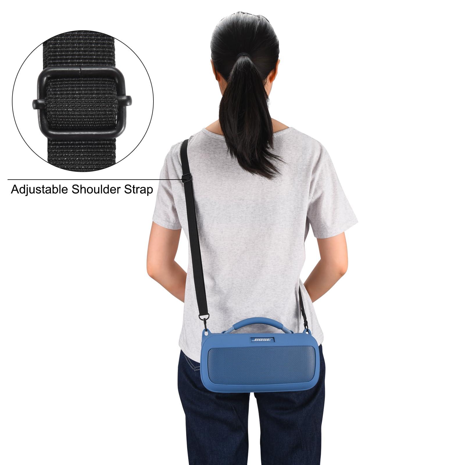 Bose SoundLink Max Silicone Case Cover - Portable Speaker Case for Mountaineering, Hiking, Outdoor Travel & Carrying - Compatible with Bose Speaker - Blue - Image 8