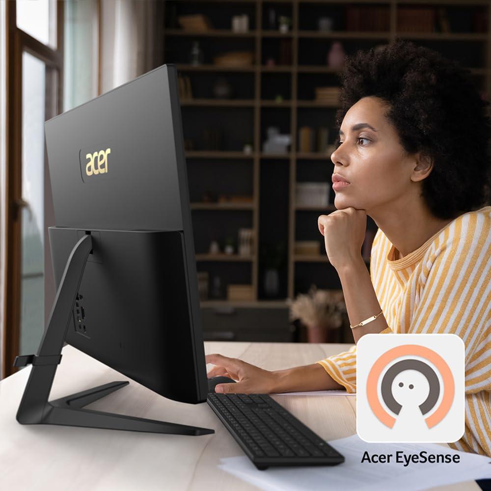 acer Aspire C27-1800-UR12 AIO Desktop | 27 Inch Full HD IPS Display | Intel Core i5-12450H | UHD Graphics | 16GB DDR4 | 1TB PCIe Gen 4 SSD | Wireless Wi-Fi 6E | Wireless Keyboard & Mouse - Image 7