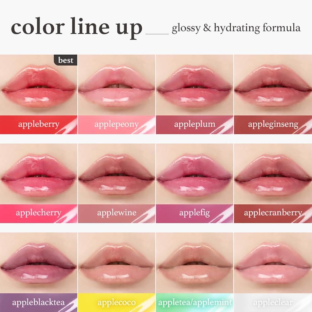 NOONI Korean Lip Oil - Appleberry | Long-Lasting, Moisturizing, Plumping, Revitalizing for Dry Lips, Waterproof, No Peel Off, Hydrating, Nourishing Crystal Clear, 0.12 FL Oz - Image 6