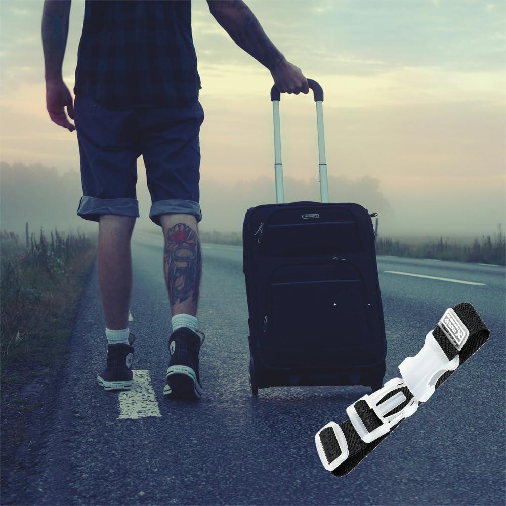Luggage Carrying Clip Buckle, Add a Bag Luggage Straps Jacket Gripper Heavy Duty Luggage Straps for Suitcases, Travel Belt, Suitcase Strap - Image 6