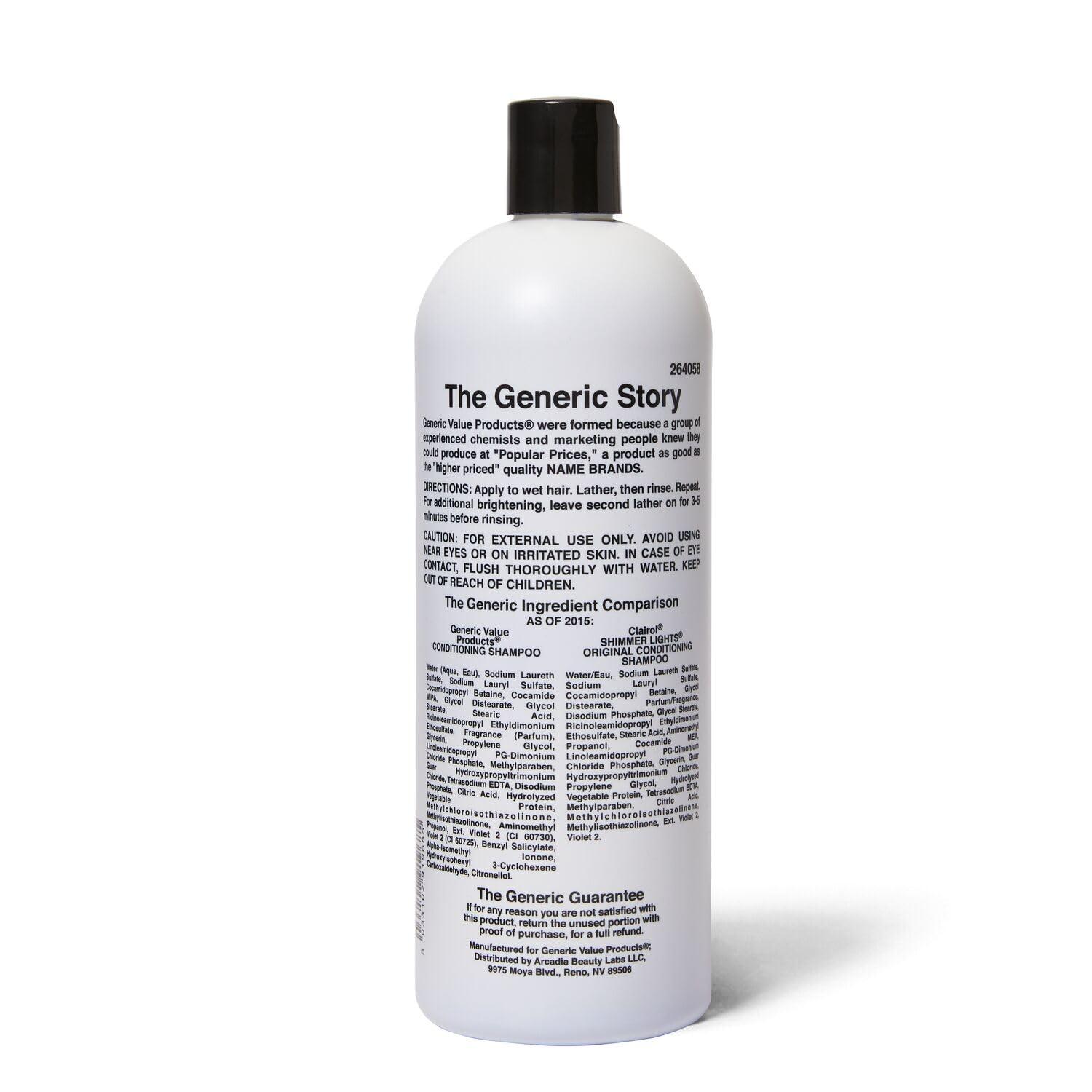 Generic Value Products Conditioning Purple Shampoo, Tones Down Brassiness, Brightens and Refreshes Faded Highlights, Removes Yellow Tones, 33.8 Oz - Image 2