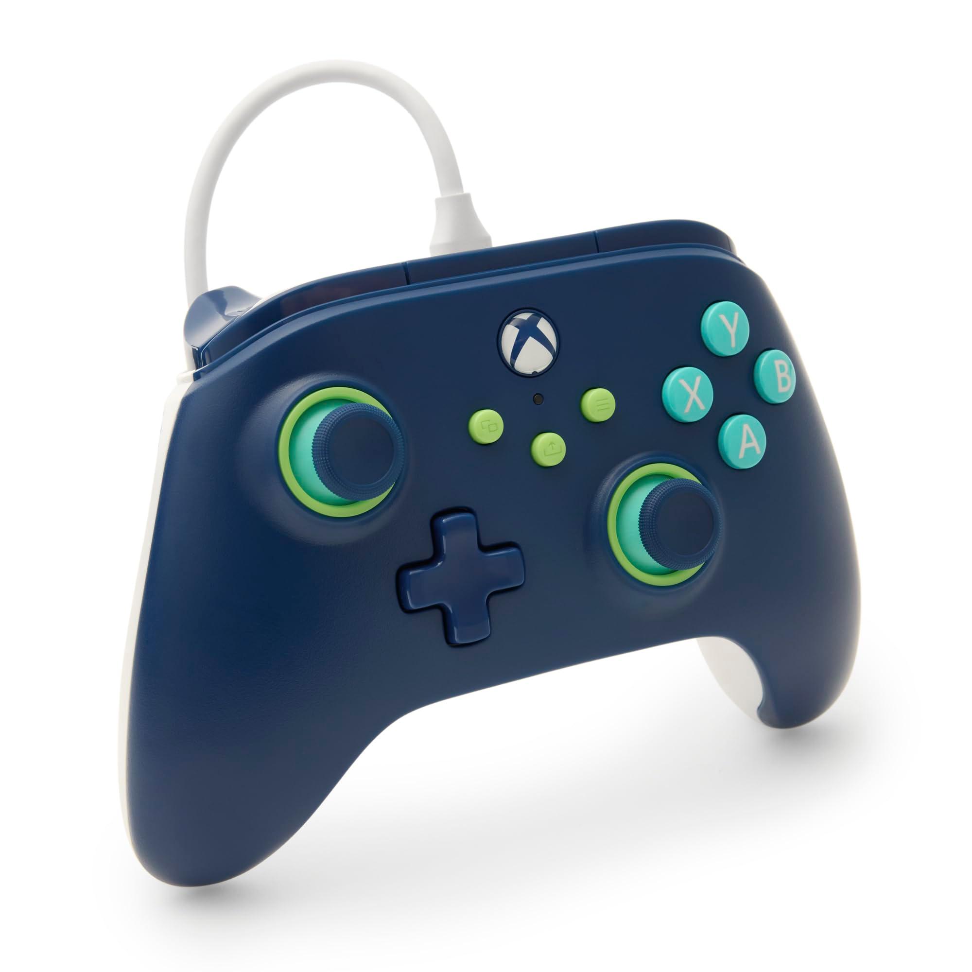 PowerA Wired Controller for Xbox Series X|S - Mariner Blue, gamepad, video game/gaming controller, works with Xbox One, Officially Licensed - Image 3