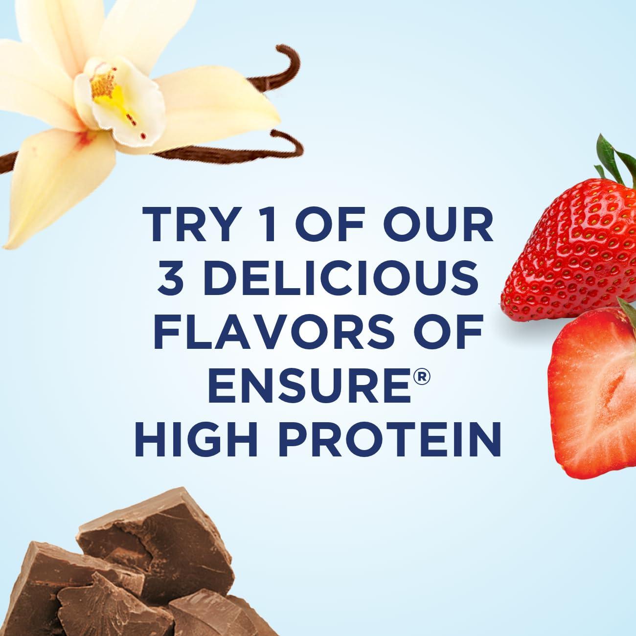 Ensure High Protein Nutritional Shake, 16g Protein, Meal Replacement Shakes, With Nutrients to Support Immune System Health, Strawberry, 8 Fl Oz (Pack of 24) - Image 4
