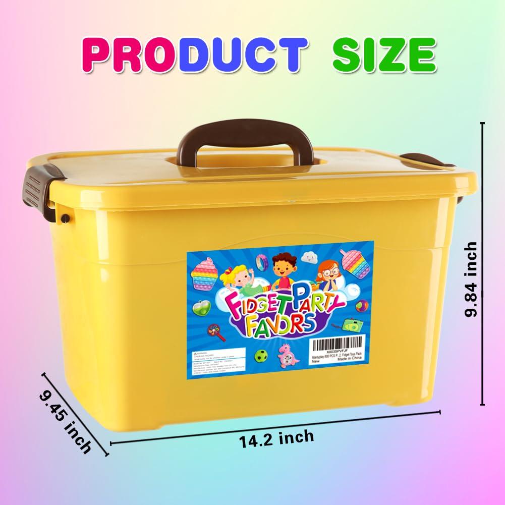 600 Pack Party Favors for Kids 8-12, Fidget Toys Set Sensory Toys Anxiety for Kids and Adults Autism Birthday Gift Classroom Prizes Treasure Box Goodie Bag Stuffers Halloween Christmas Stocking - Image 3