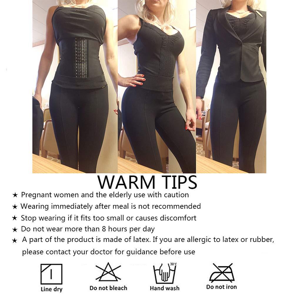 ECOWALSON Waist Trainer for Women Corset Cincher Body Shaper Girdle Trimmer with Steel Bones Extender - Image 6