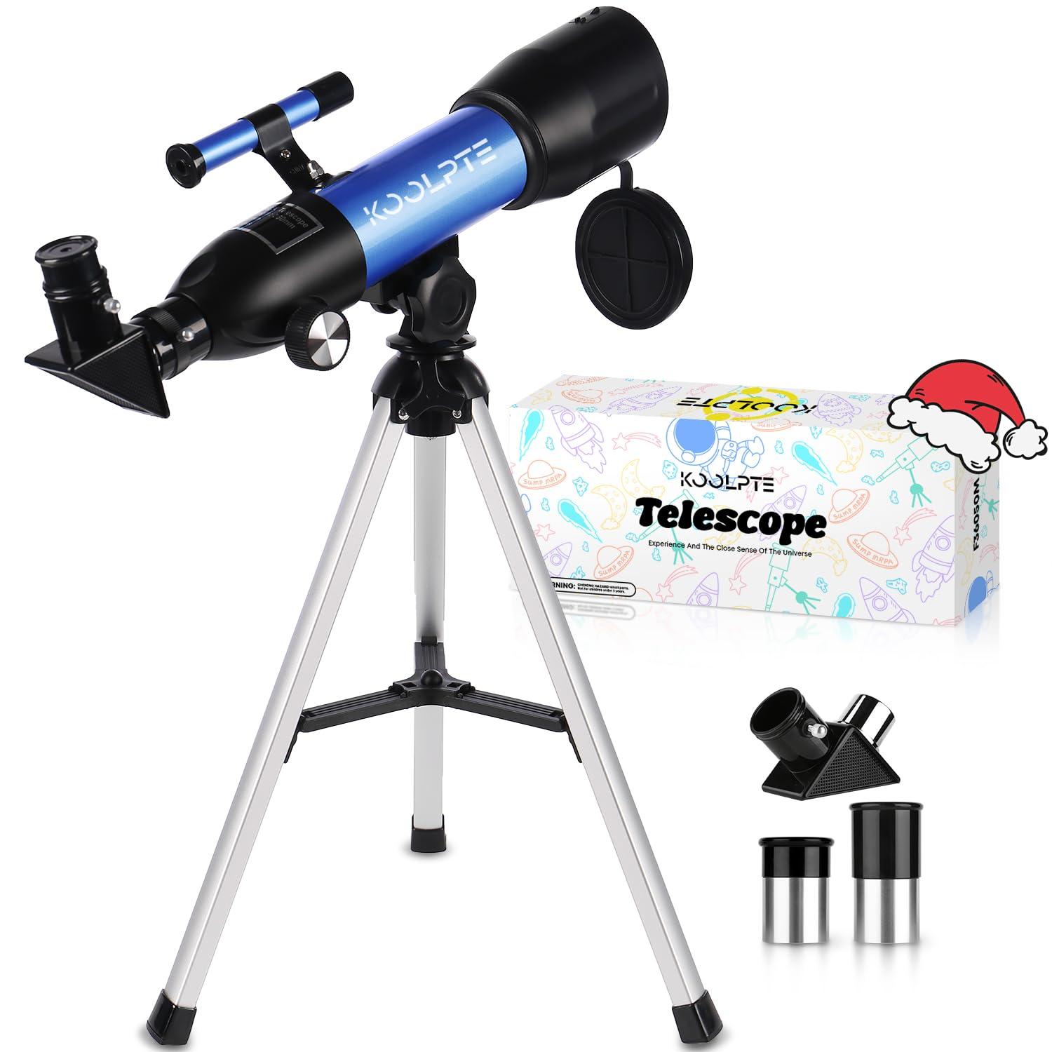 Kids Telescope, 50mm Aperture 360mm Refractor Telescope with Tabletop Tripod and Two Eyepieces, Perfect for Astronomy Beginners, for Kid 6 to 18 Years Old, Exclusive Kids Toy Gift