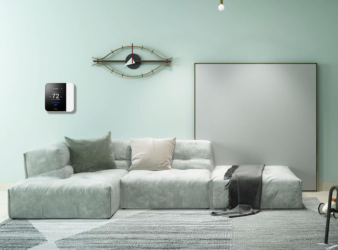 Vine Thermostat for Home with Touchscreen Color Display, WiFi Smart Thermostat Compatible with Alexa and Google Assistant, 7day/8period Programmable, Energy Saving, C-Wire Required, Screen Size 2.8" - Image 2